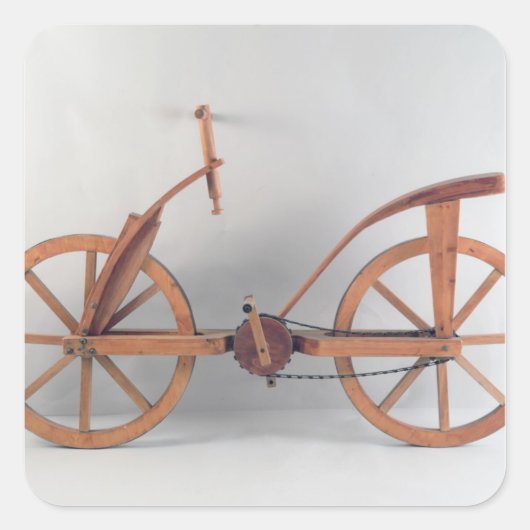 Reconstructie van het ontwerp van de da Vinci Vierkante Sticker (Voorkant)