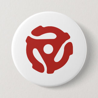Record adapter, Audiophile Round Button, 45 rpm Ronde Button 7,6 Cm