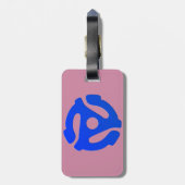 Record adapter bagagelabel (Achterkant verticaal)