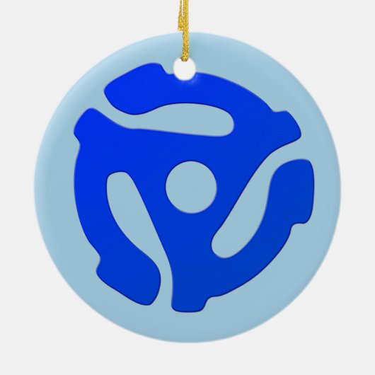 Record adapter keramisch ornament (Achterkant)