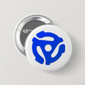 Record adapter ronde button 5,7 cm (Voorkant /achterkant)