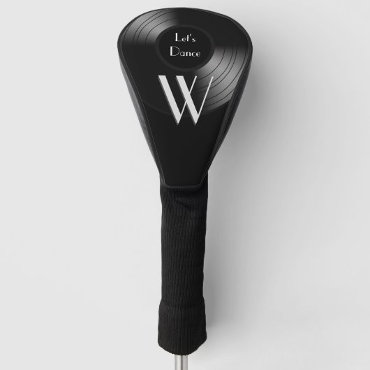 Record Album Let's Dance Initiaal Golfheadcover (Voorkant)