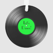 Record Album Let's Dance Novelty Ornament (achterkant)