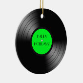 Record Album Prettige feestdagen Keramisch Ornament (Rechts)