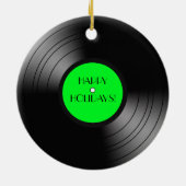 Record Album Prettige feestdagen Keramisch Ornament (Achterkant)