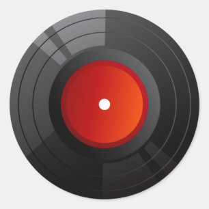 RECORD ALBUM RONDE STICKER
