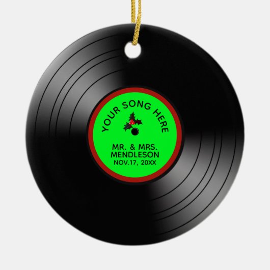 Record Album Speciaal Kerstmis 2 Keramisch Ornament (Voorkant)