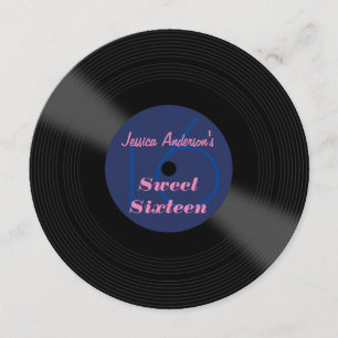 Record Album Sweet Sixteen Kaart