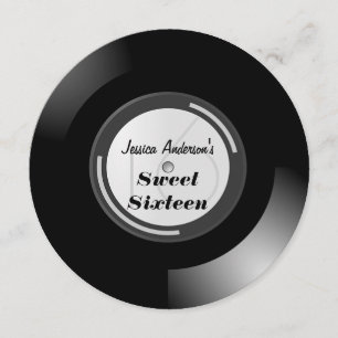 Record Album Sweet Sixteen Kaart