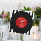 Record de vinyle rétro| Faire-part de mariage mode