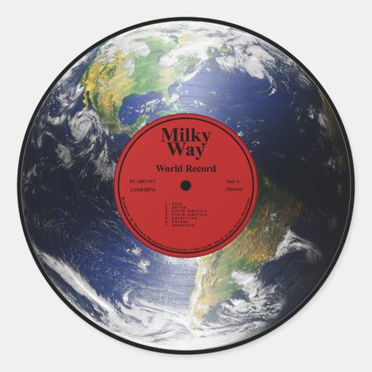 Record du monde - autocollants (Devant)