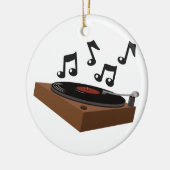 Record Player Keramisch Ornament (Links)