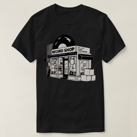 Record shop Klassieke T-Shirt (Design voorkant)