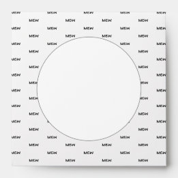 Record Sleeve Monogram Vierkante Envelop