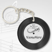 Record Sleutelhanger, gepersonaliseerde geschenken Sleutelhanger