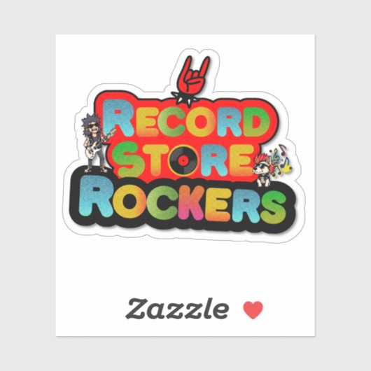 Record Store Team Logo Sticker (Vel)