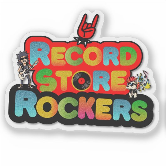 Record Store Team Logo Sticker (Devant)