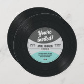  record uitnodiging (Voorkant / Achterkant)