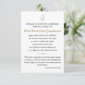 Recordatorio Memorial Kaart (Staand voorkant)