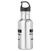 Recorder is niet alles waterfles  (Achterkant)