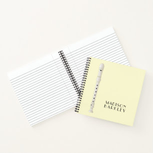 Recorder Music Teacher Musician Band Notitieboek