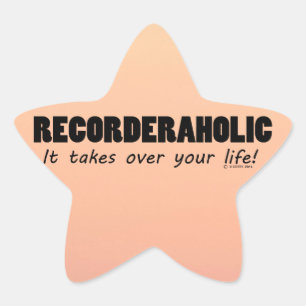 Recorderafolic Life Star-Sticker Ster Sticker