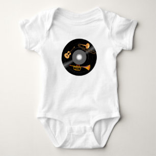 Records met trompet, gitaar en trombone romper