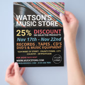 Records, Music Store Adverteren brochure (Hand)