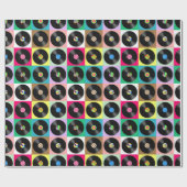 Records overal cadeaupapier (Vlak)