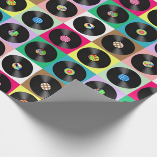 Records overal cadeaupapier (Hoek)