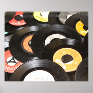  records van 45 rpm poster