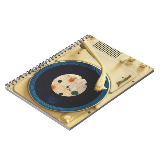 recordspeler notitieboek (Linkerzijde)