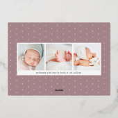 Recouvrement de bannière d'huile | Faire-part de n (Verso)