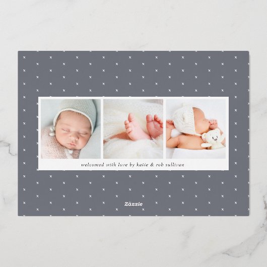 Recouvrement de bannière d'huile | Faire-part de n (Verso)