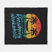 Recovering Workaholic | Fun Vacation Blanket Fleece Deken (Voorkant (Horizontaal))