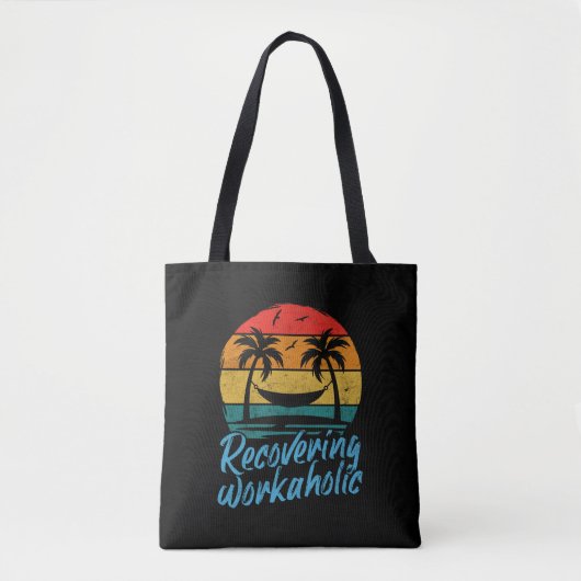 Recovering Workaholic | Fun Vacation Canvas tas (Voorkant)