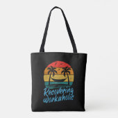 Recovering Workaholic | Fun Vacation Canvas tas (Achterkant)