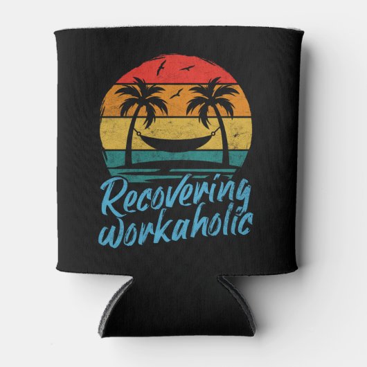 Recovering Workaholic | Funny Vacation Koelbox Blikjeskoeler (Voorkant)