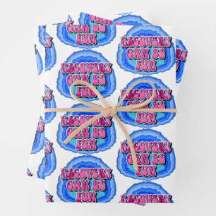 Recovery FUN Geode 12 Step AA Recovery Slogan Inpakpapier Vel