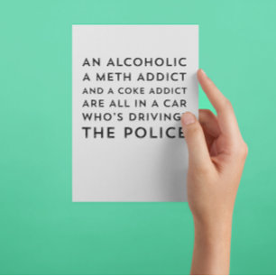 Recovery Humor Sarcastic 12 Step Wenskaart