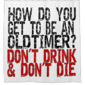 Recovery Old Timer Joke Douchegordijn (Voorkant)