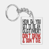 Recovery Old Timer Joke Sleutelhanger (Voorkant Links)