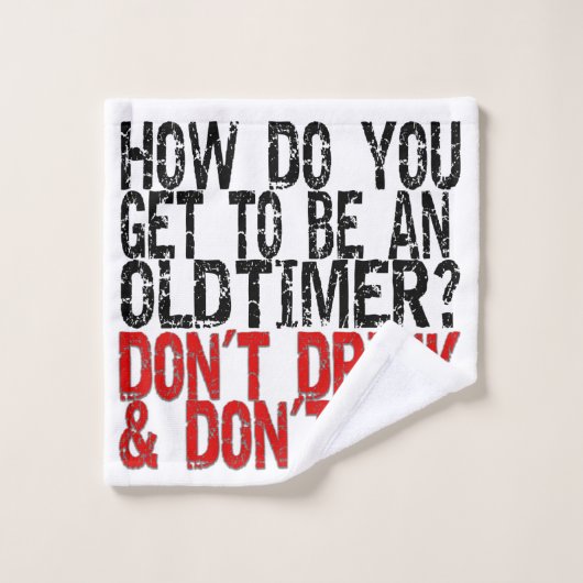 Recovery Old Timer Joke Washandje (Wasdoekje)