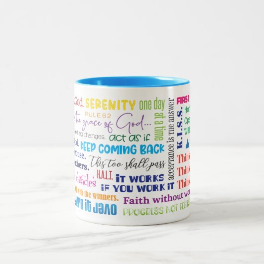 Recovery Slogans Koffie Mok (Center)