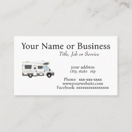 Recreatievoertuig Visitekaartje