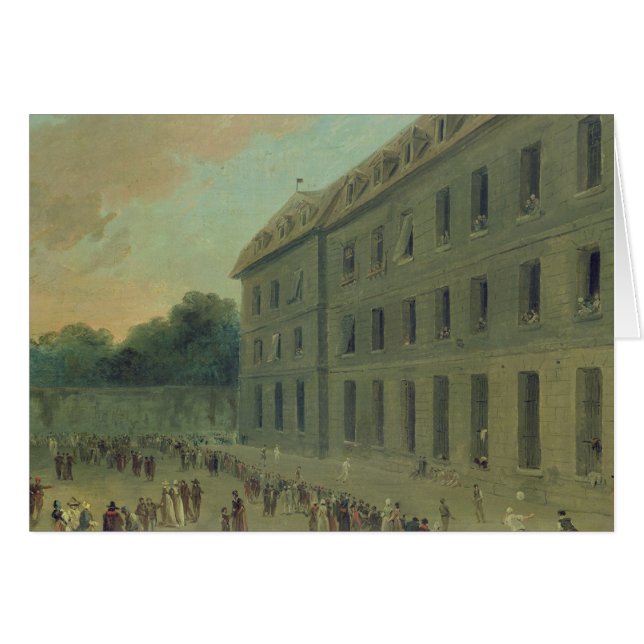 Récréation à la prison de Saint-Lazare (Devant horizontal)