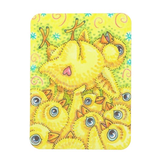 RECROCHER PRINTEMPS MOSH PIT MAGNET Rectangle (Vertical)