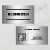 Recruiter Custom QR Visitekaartje (Voorkant / Achterkant)