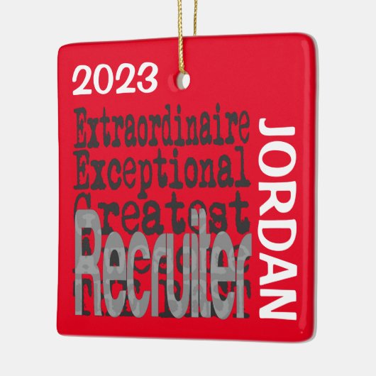 Recruiter Extraordinaire CUSTOM Keramisch Ornament (Links)