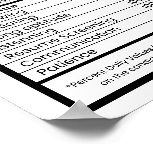 Recruiter Human Resource Manager Poster (Hoek)